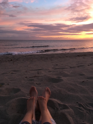 夕日